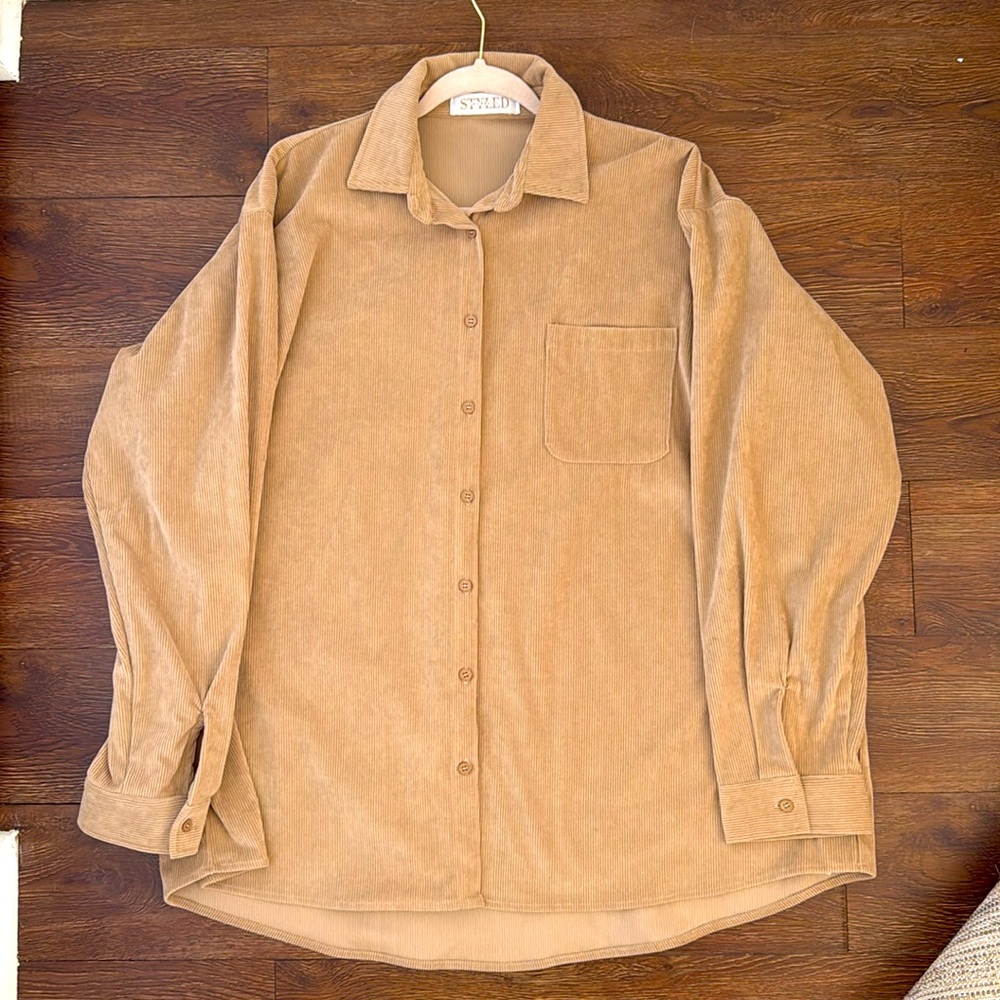 Cream Oversized Cardigan Jacket